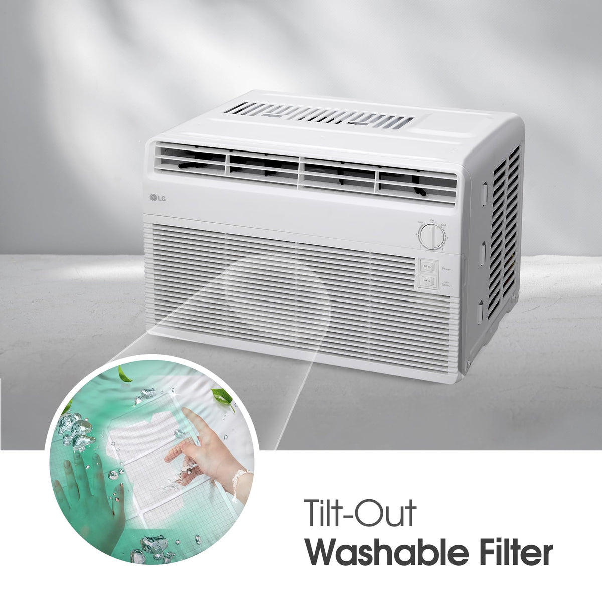 5000 BTU White Window Air Conditioner S2838