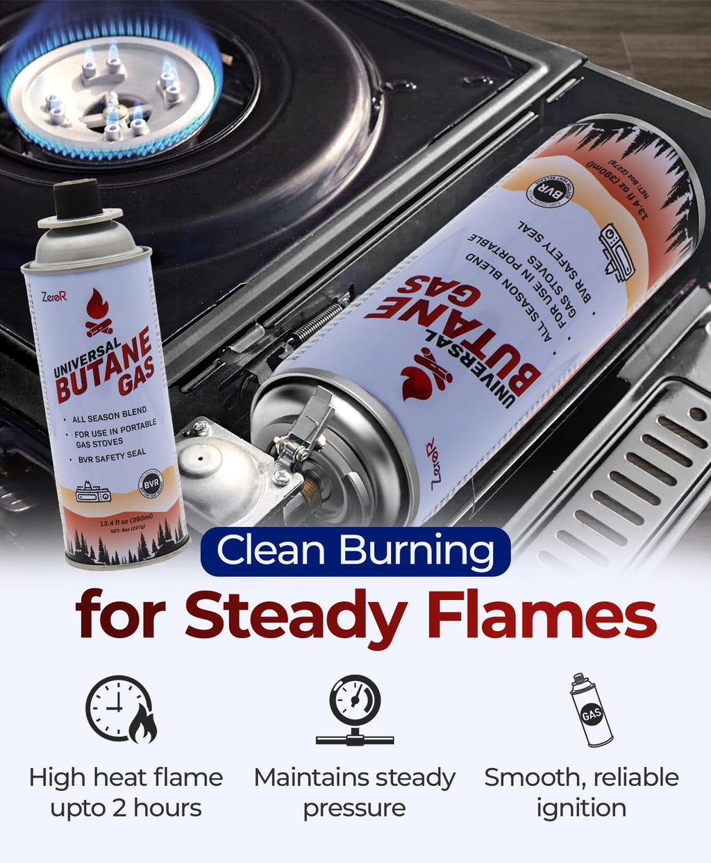 Butane Fuel Canister Cartridge 13.4 fl oz B851764