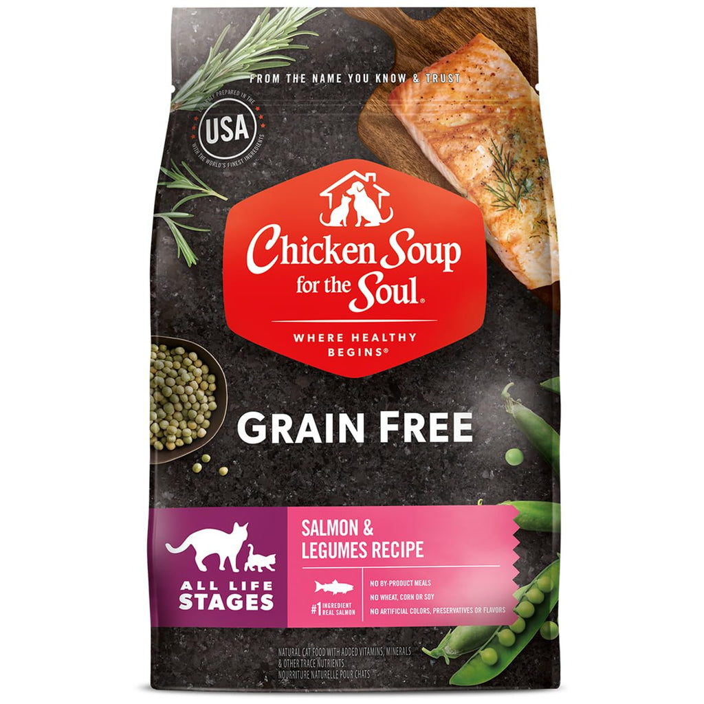 All Natural Grain-Free Dry Cat Food Salmon & Legumes 4lb Y8543