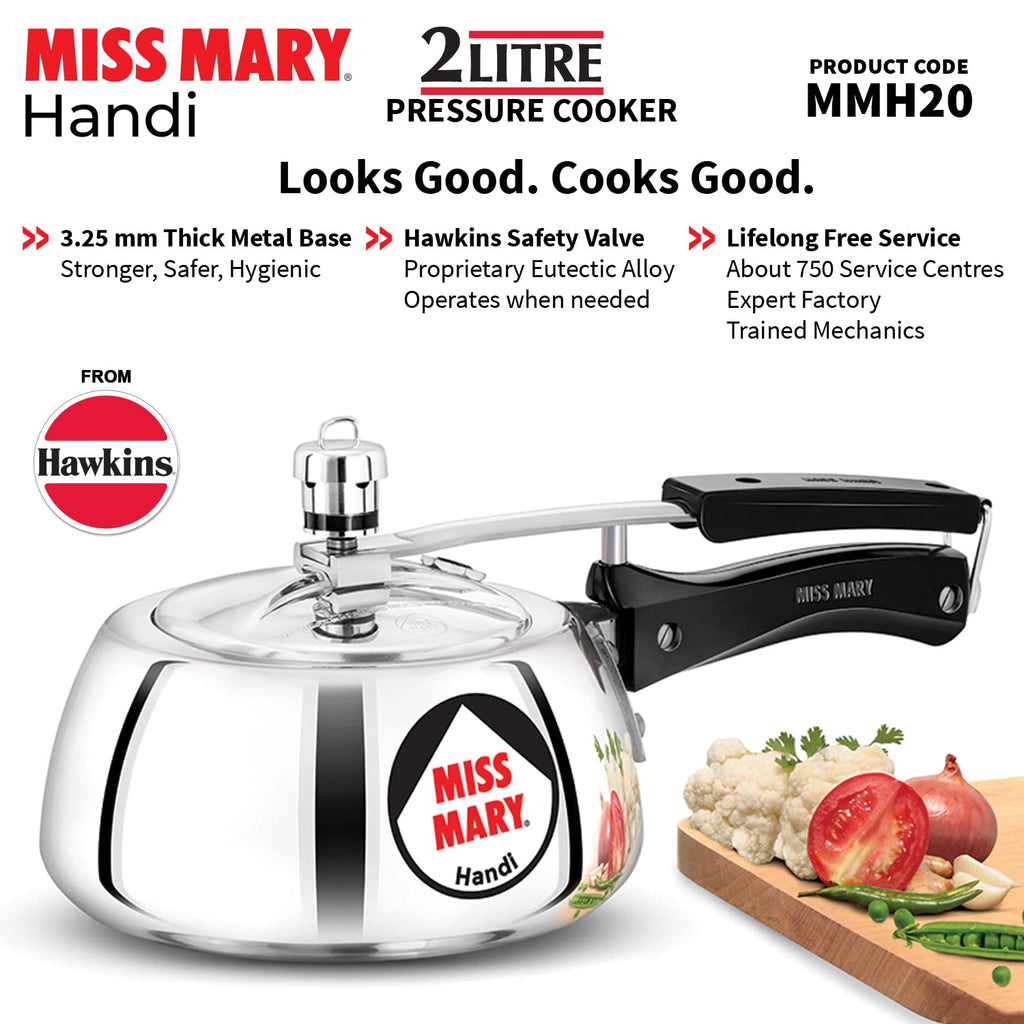 2 Litre Aluminium Pressure Cooker J298431