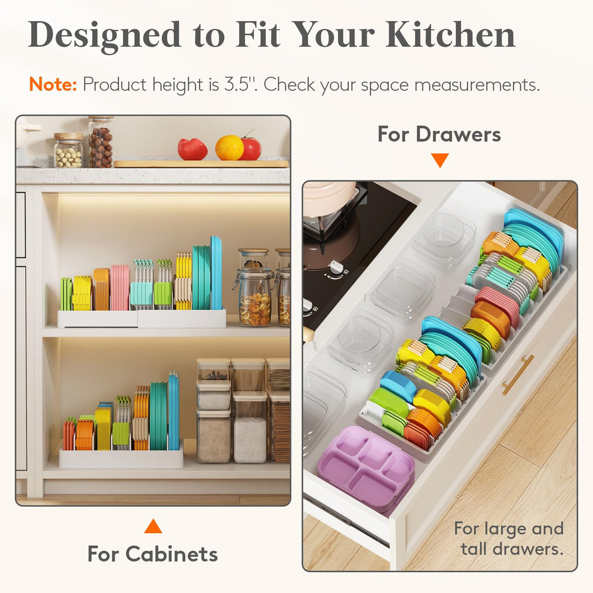 Kitchen Cabinet Organizer with 7 Sections M429700
