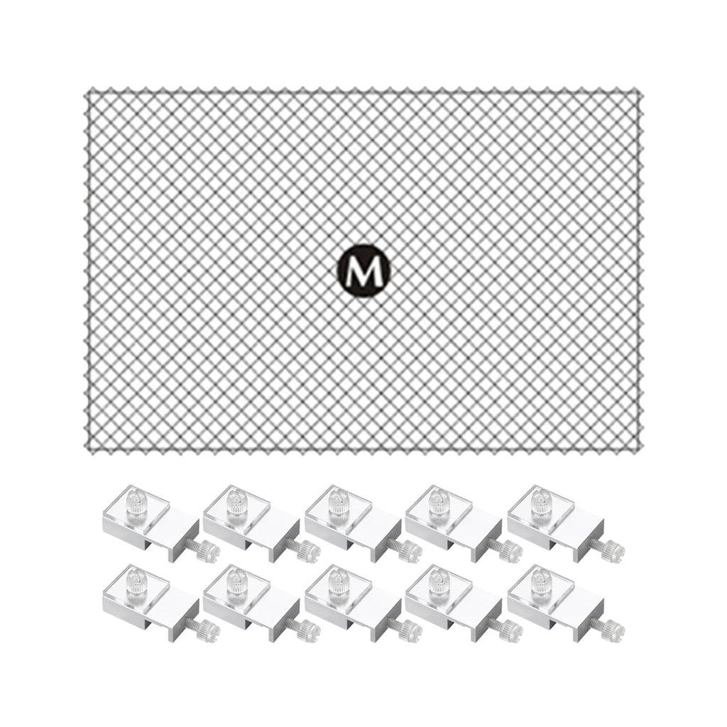 80x106cm Fish Tank Screen Net with 10 Clips W78873