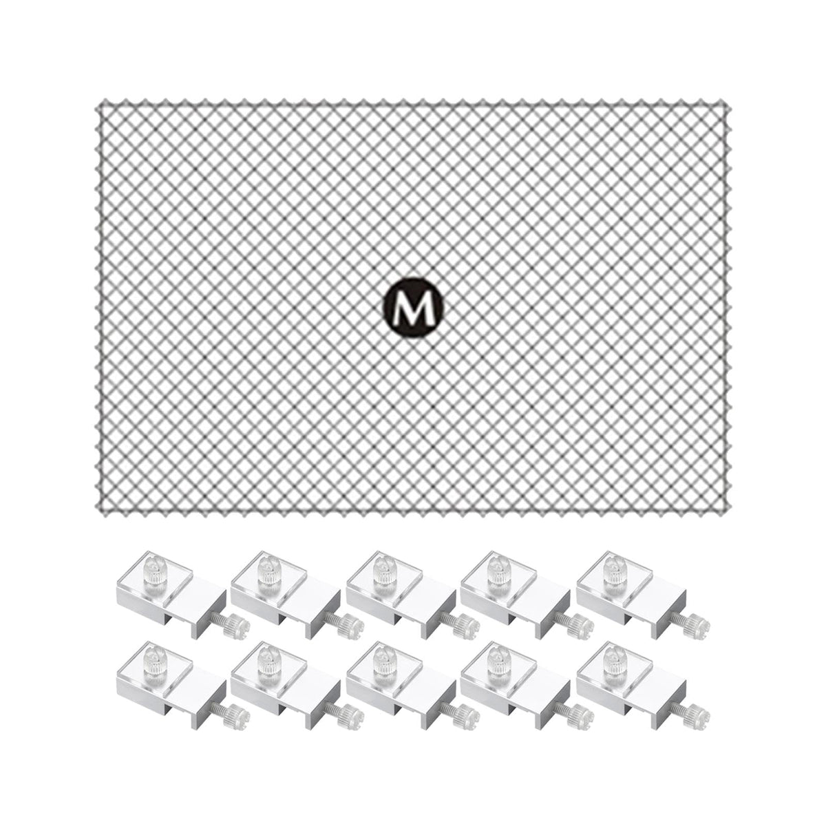 80x106cm Fish Tank Screen Net with 10 Clips W78873