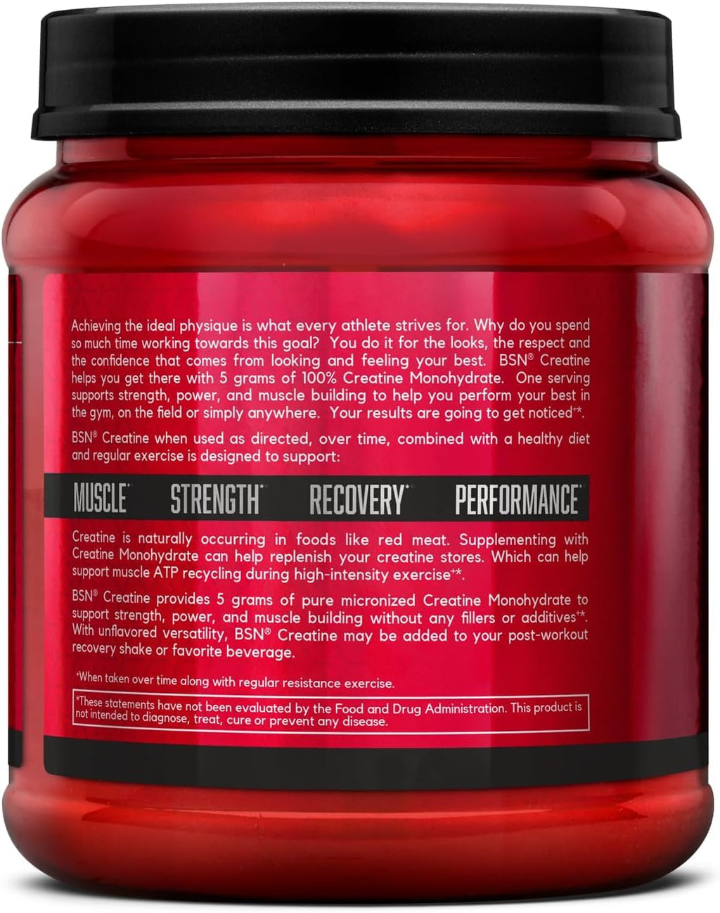 Micronized Creatine Monohydrate Powder, 5g per Serving, 60 Servings K83198