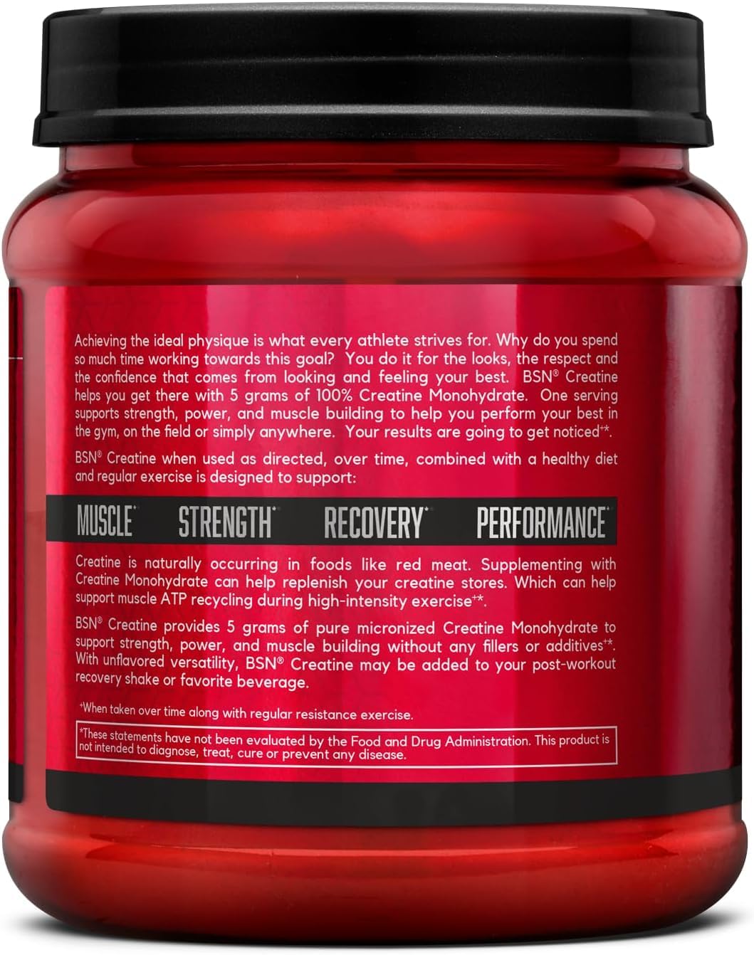 Micronized Creatine Monohydrate Powder, 5g per Serving, 60 Servings K83198