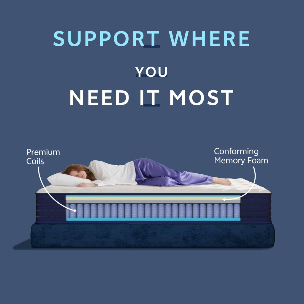 Full Size 12 Inch Hybrid Mattress with Pocket Spring & Memory Foam I687
