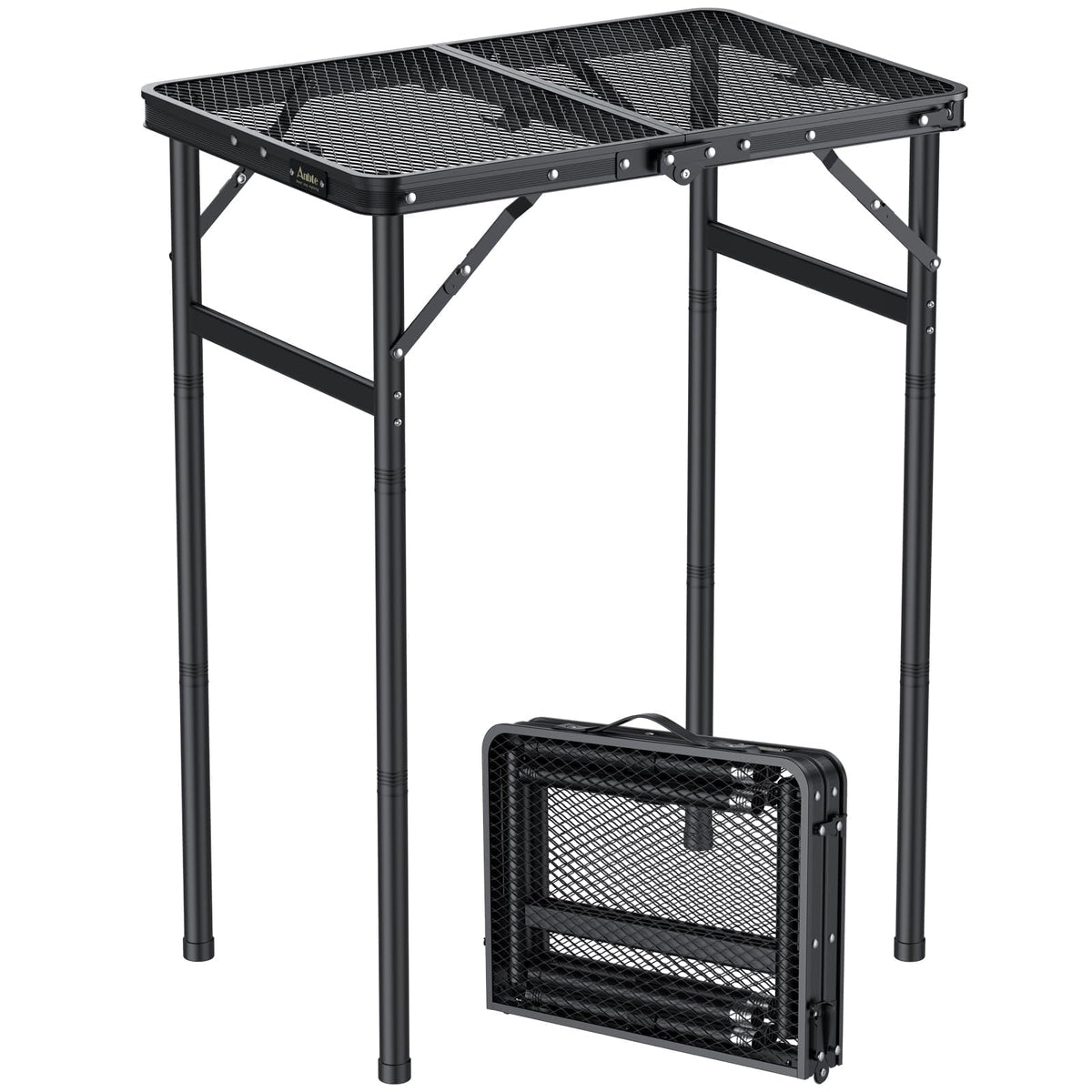 2ft Folding Camping Grill Table Black Z404