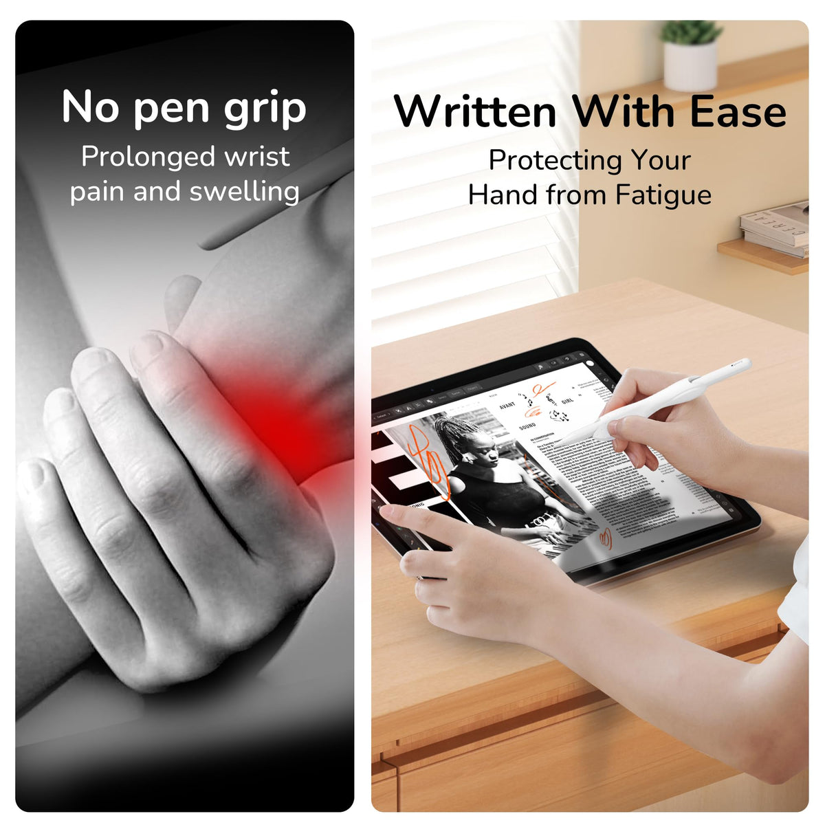 Compatible with Apple Pencil Pro 1st/2nd Generation USB-C Silicone Sleeve White Z892