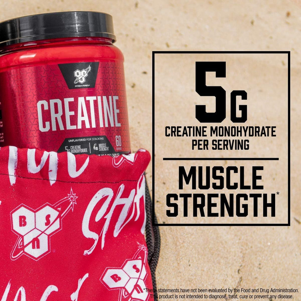 Micronized Creatine Monohydrate Powder, 5g per Serving, 60 Servings K83198