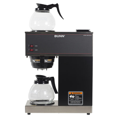 12-Cup Commercial Coffee Brewer with Glass Decanters Y375