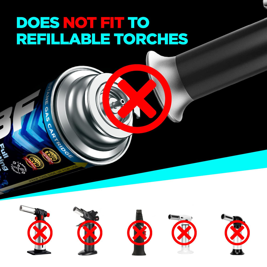 Butane Fuel Canister 8oz 4 Pack O547237