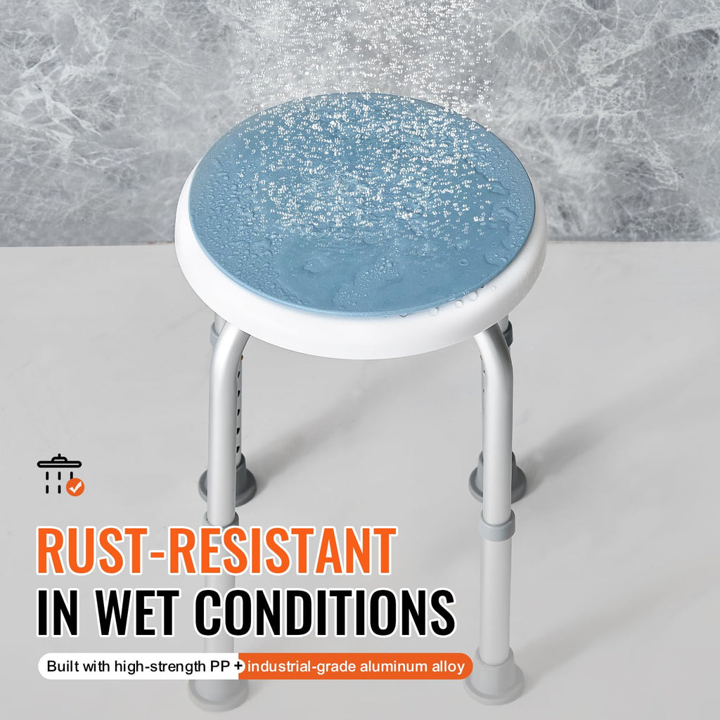 Adjustable Non-Slip Shower Chair 300 lbs Capacity I189002