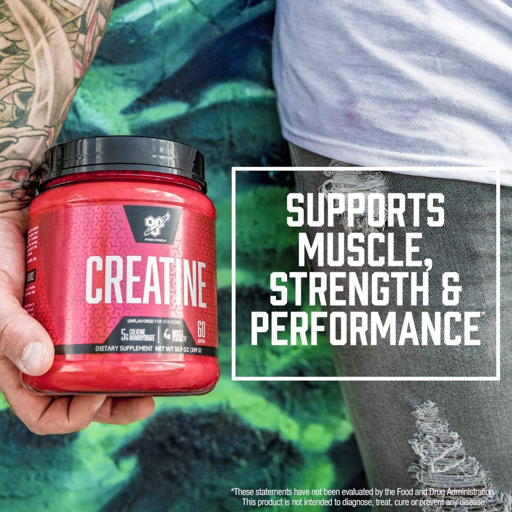 Micronized Creatine Monohydrate Powder, 5g per Serving, 60 Servings K83198