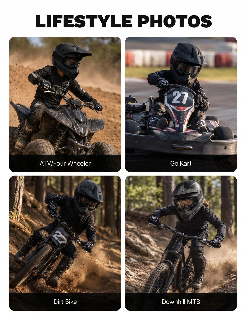 Kids Full Face Motorcycle Helmet Y817977