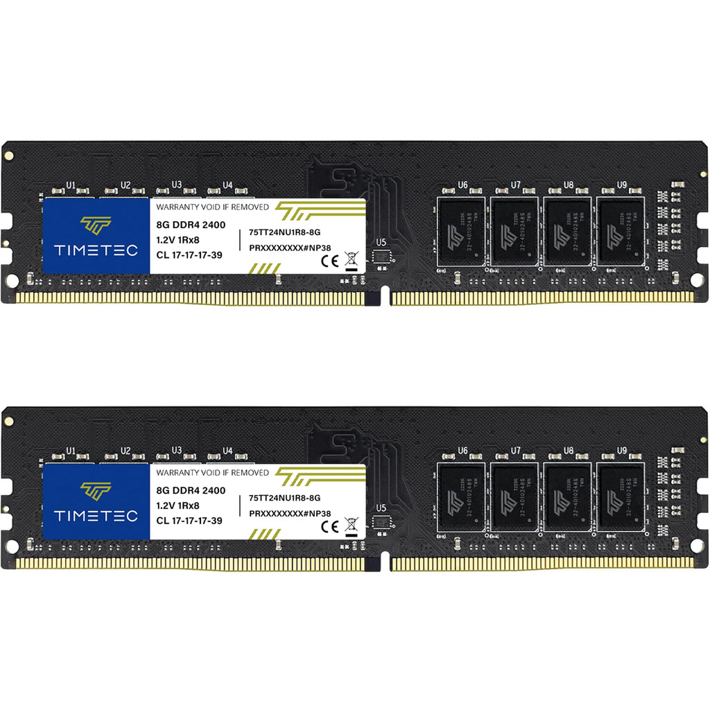 16GB Kit DDR4 2400MHz UDIMM Desktop RAM 288-Pin Non-ECC Unbuffered DIMM Memory K923395