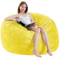 Yellow 3 ft Memory Foam Bean Bag Chair R3969