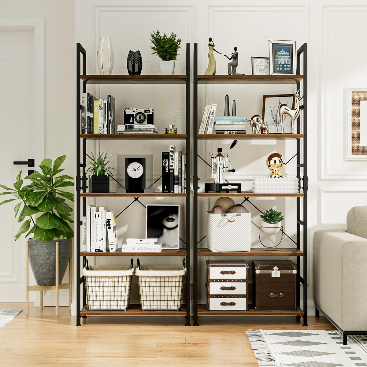 5 Tier Freestanding Bookshelf C165044