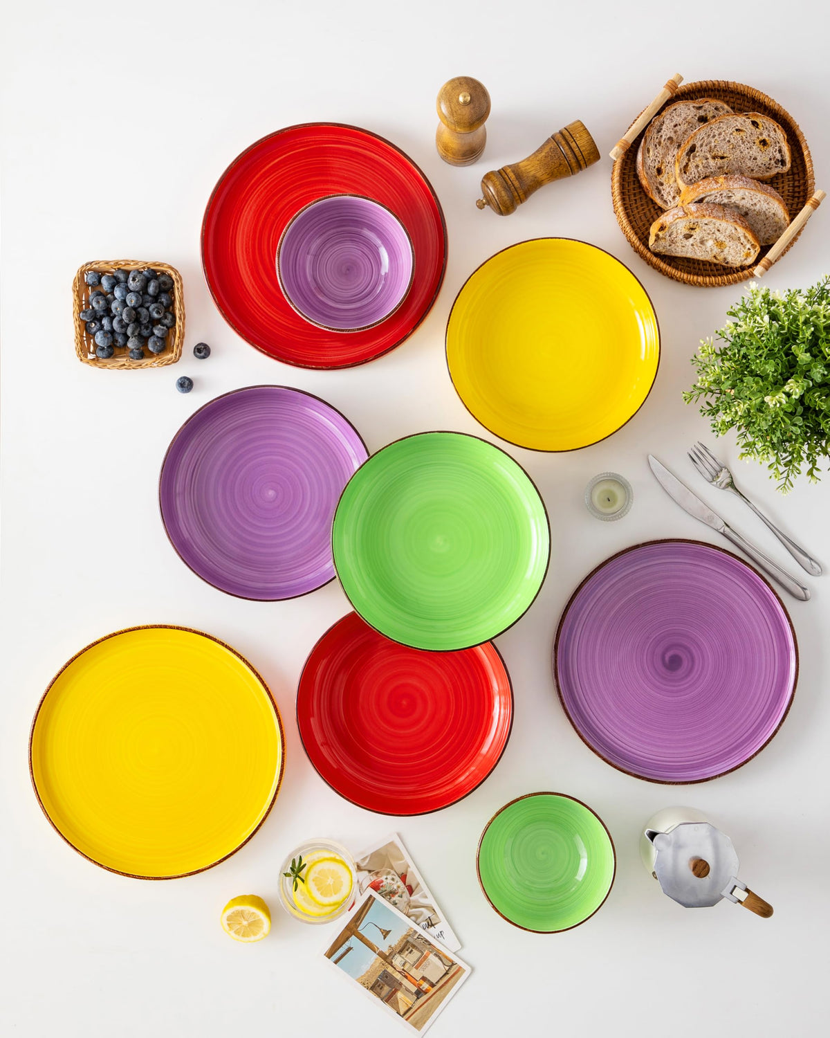 46 oz Ceramic Pasta Bowls Set of 4 J64910