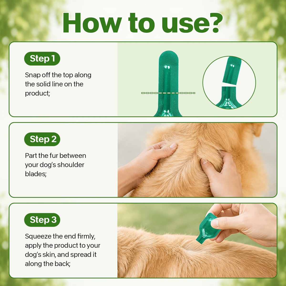 Flea and Tick Prevention for Dogs 5-43 lbs 6 Doses V7770