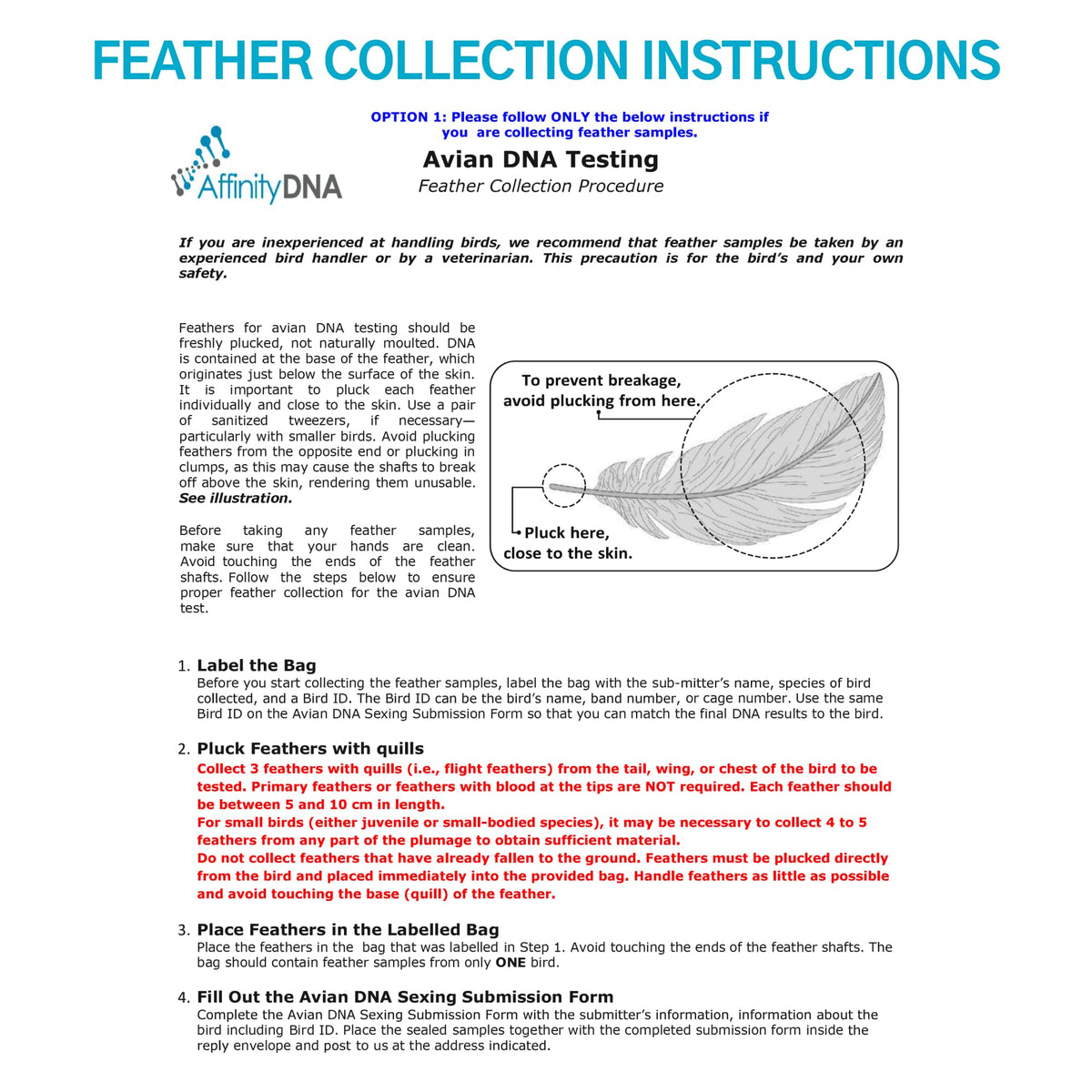Bird Gender DNA Test Kit B8018