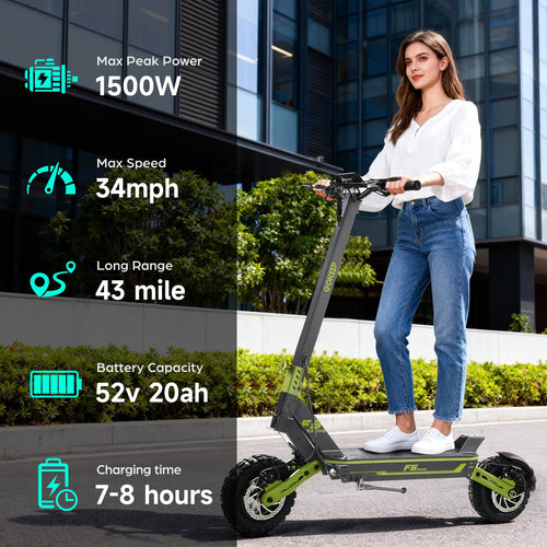 1500W 52V 20ah Electric Scooter K6087