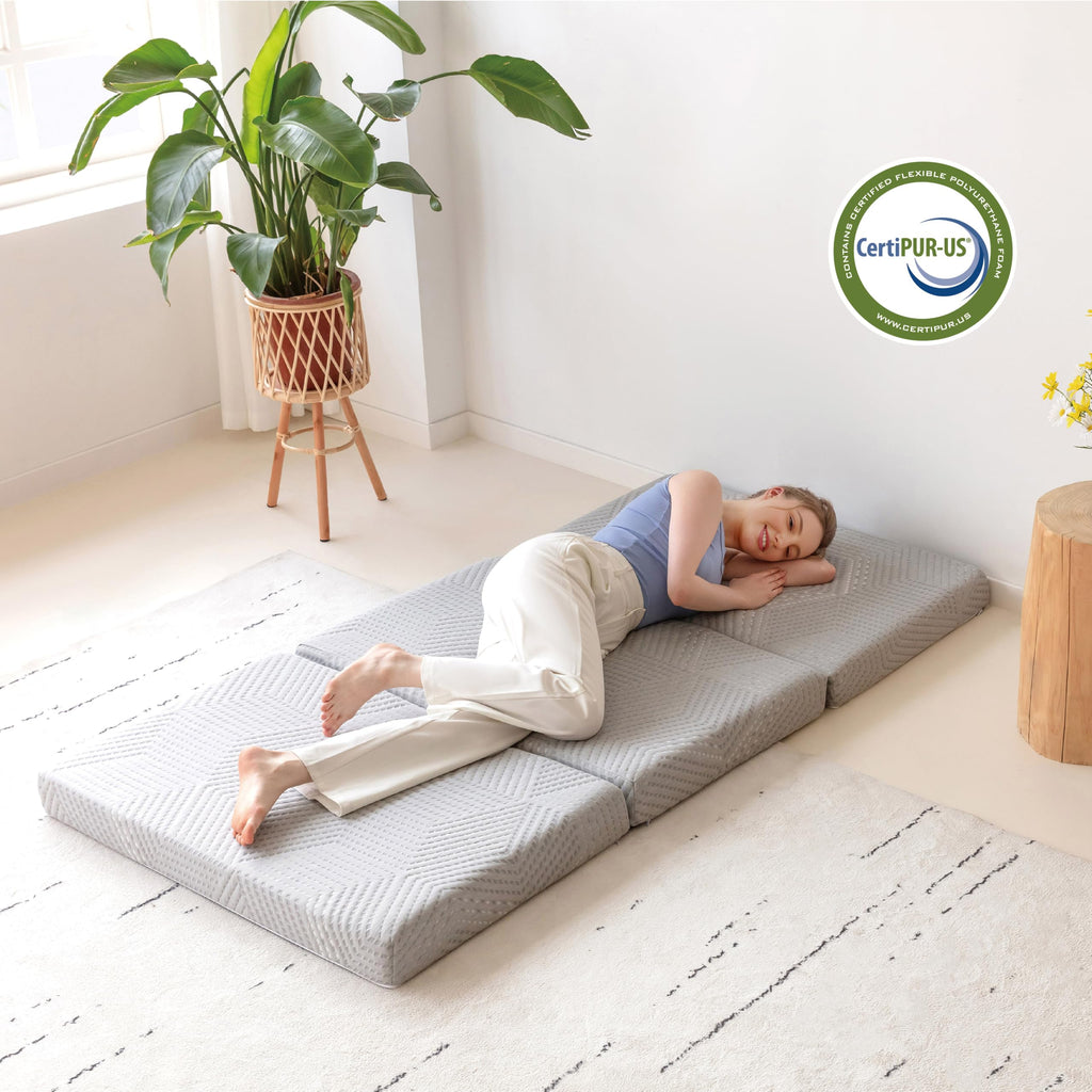 4 Inch Gel Memory Foam Trifold Mattress U575