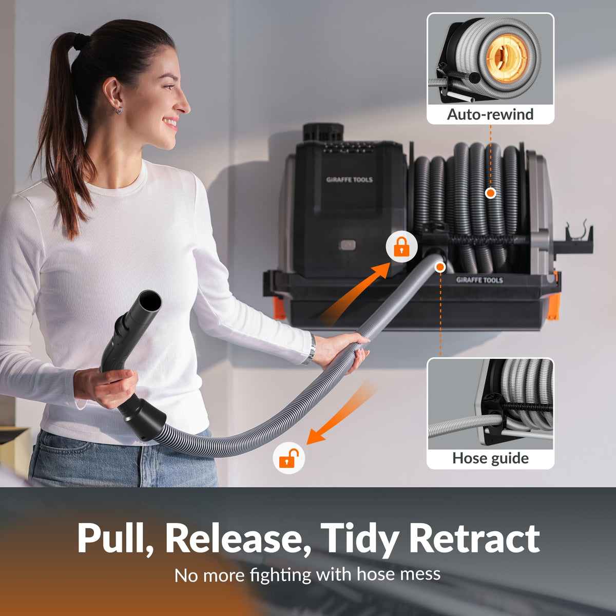 Garage Vacuum Cleaner with 30FT Hose F7265