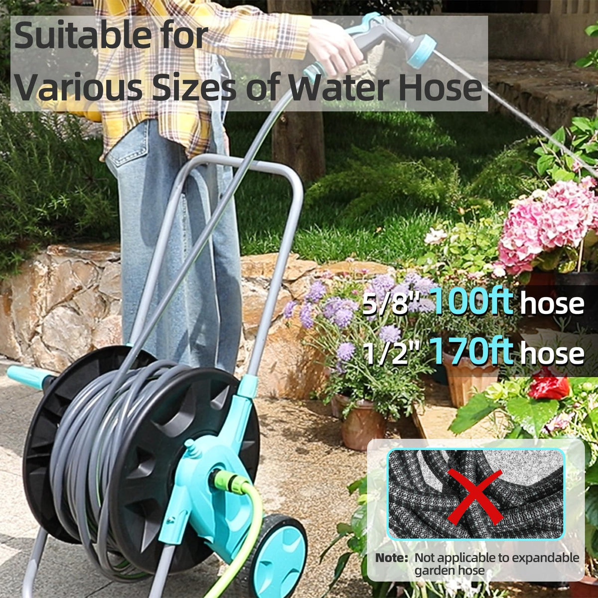 Garden Hose Reel Cart M1096