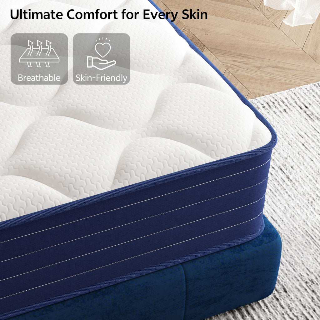 Full Size 12 Inch Hybrid Mattress with Pocket Spring & Memory Foam I687