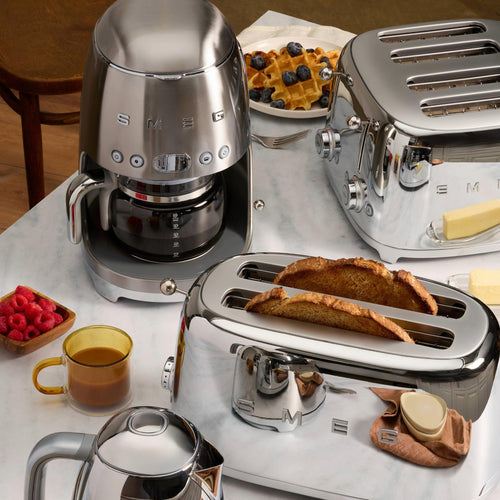 10-Cup Drip Coffee Maker & 2-Slice Toaster Set Stainless Steel I3877