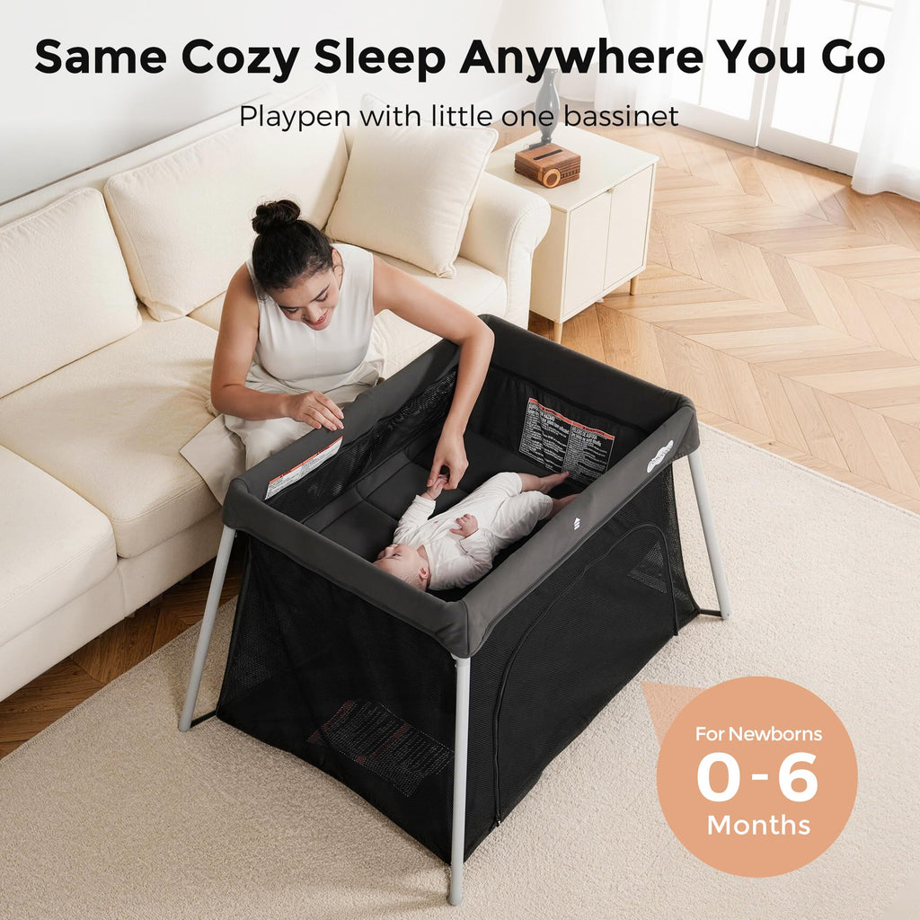 Foldable Portable Playpen with Mattress R754