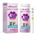 Dog & Cat Urine Test Strips, 4-in-1 Pet Urinalysis Testing Kit Z8358
