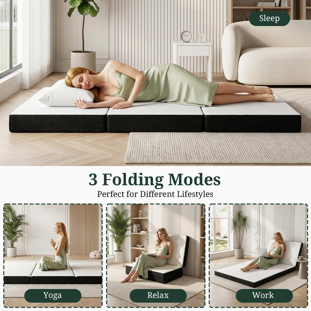3 Inch Twin Tri-Fold Memory Foam Mattress K2660