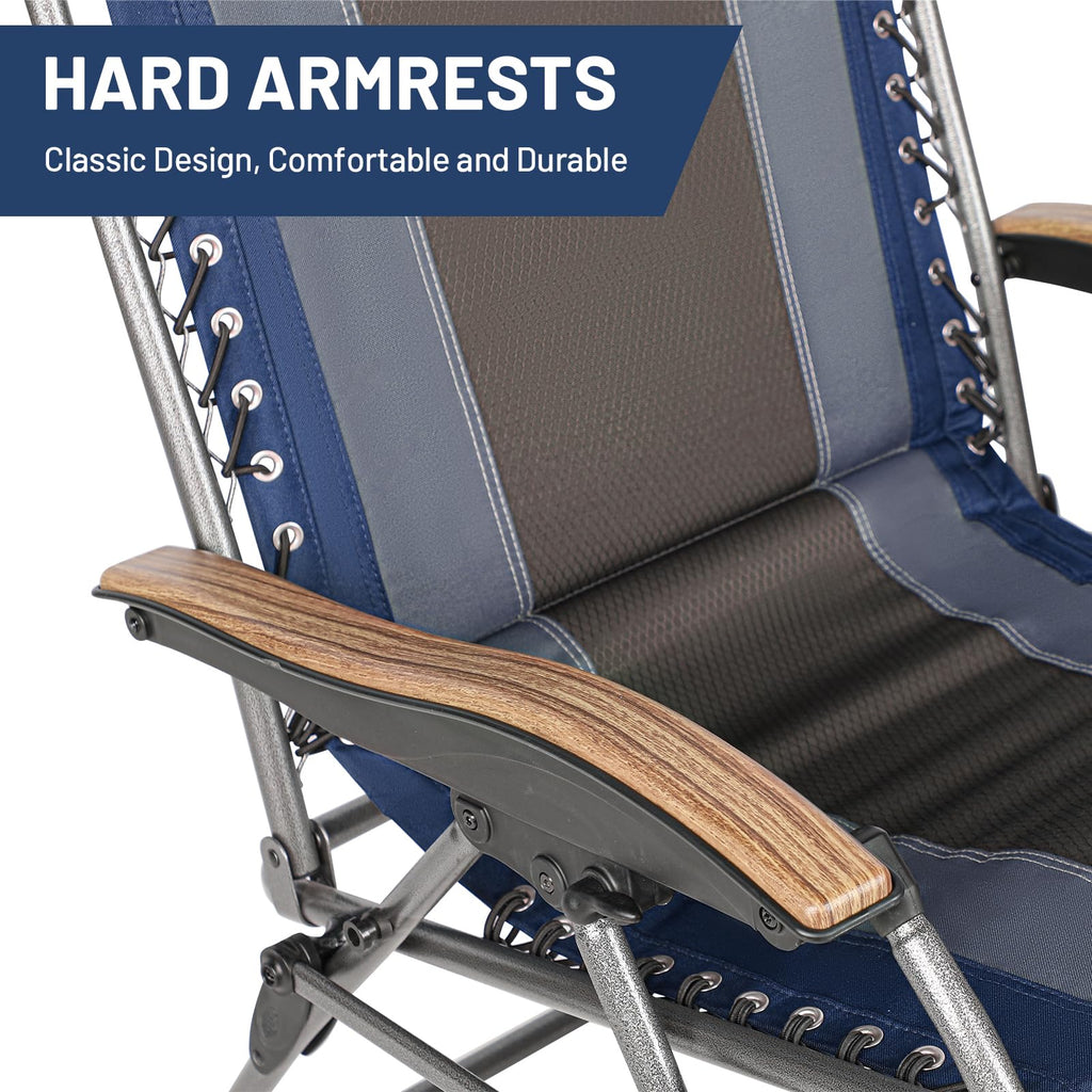 Oversized Zero Gravity Padded Reclining Lounge Chair with Cup Holder 350 lbs O561433