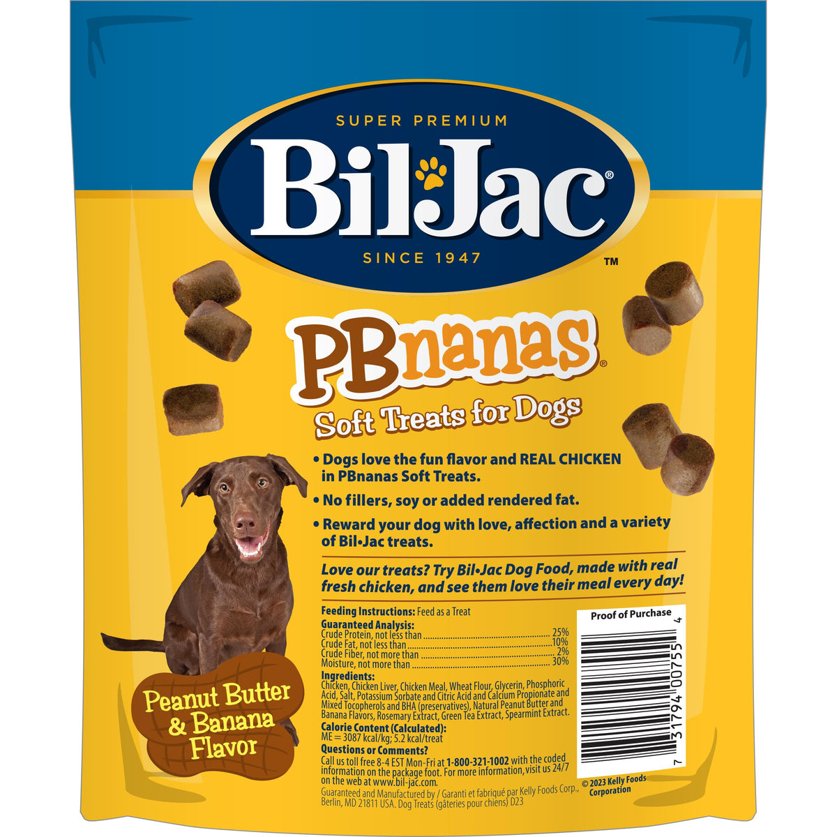 Soft Dog Treats with PB & Banana Flavor 4 oz Y236003