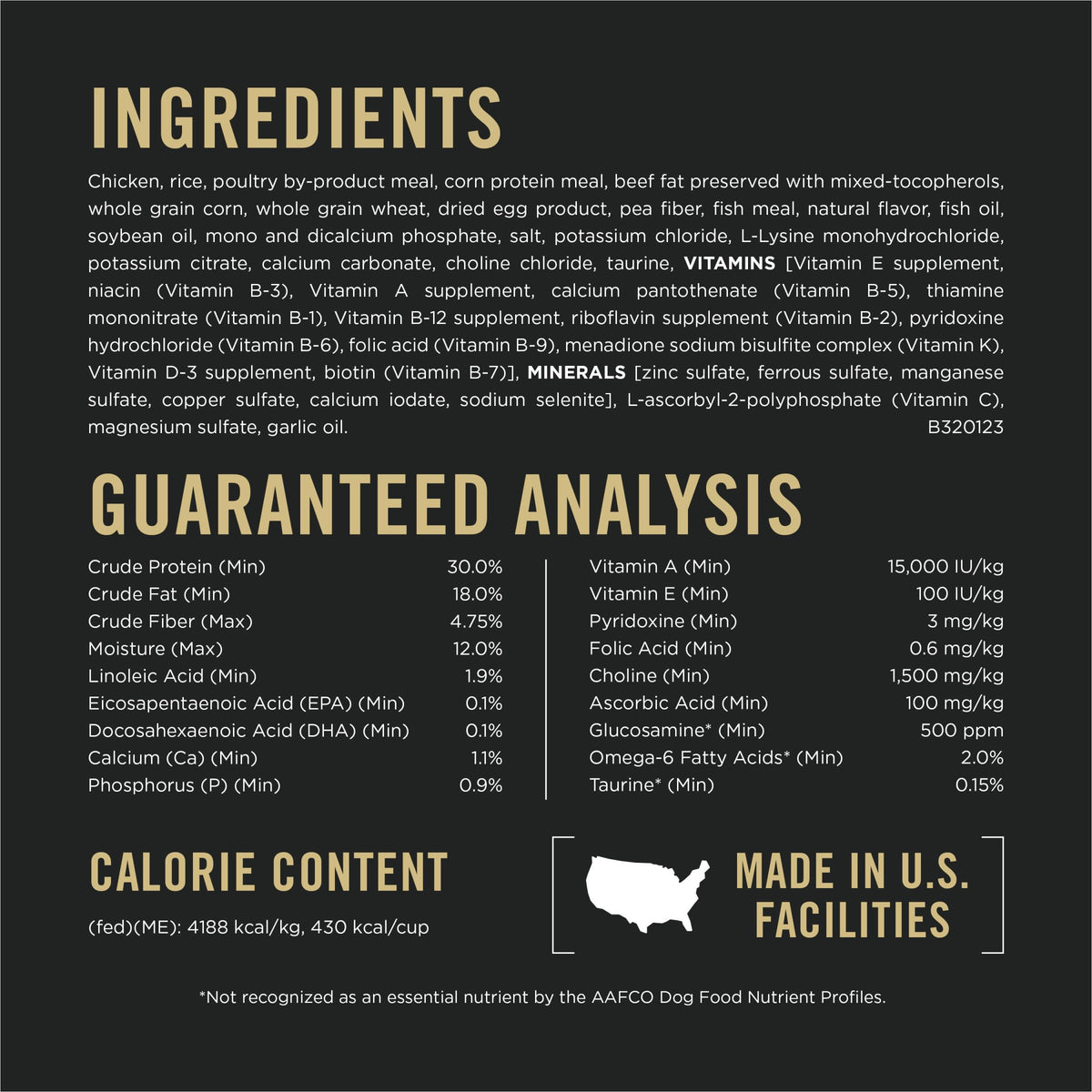 Chicken and Rice High Protein Dog Food 35 lb O89537