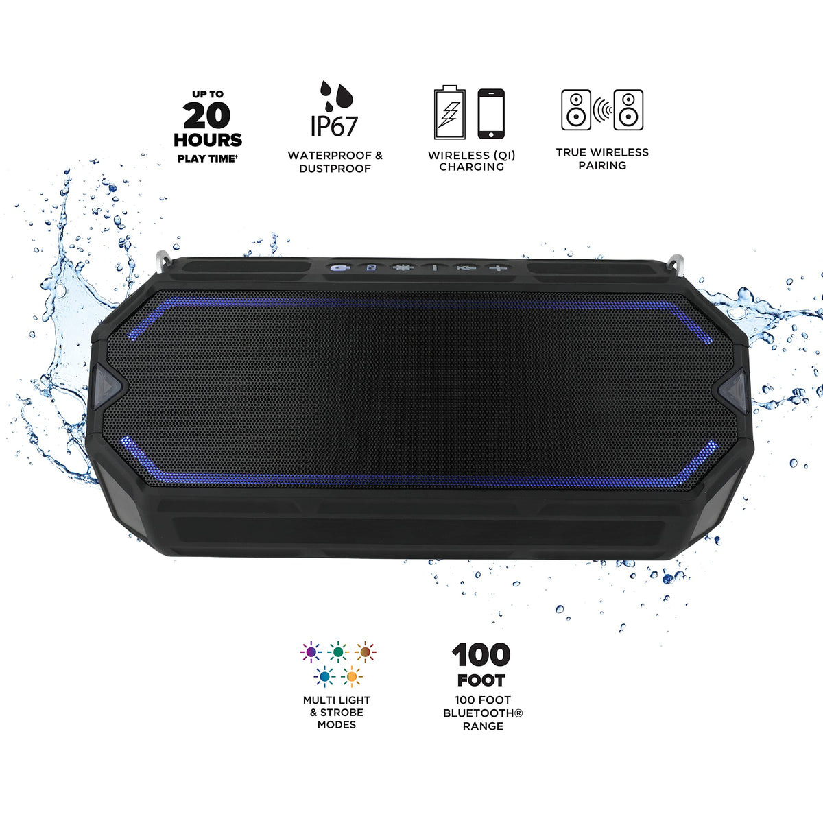 Bluetooth Speaker USB Type-C Rechargeable Portable Speaker W7366
