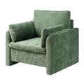 Oversized Green Accent Chair with Padded Arms Q4012