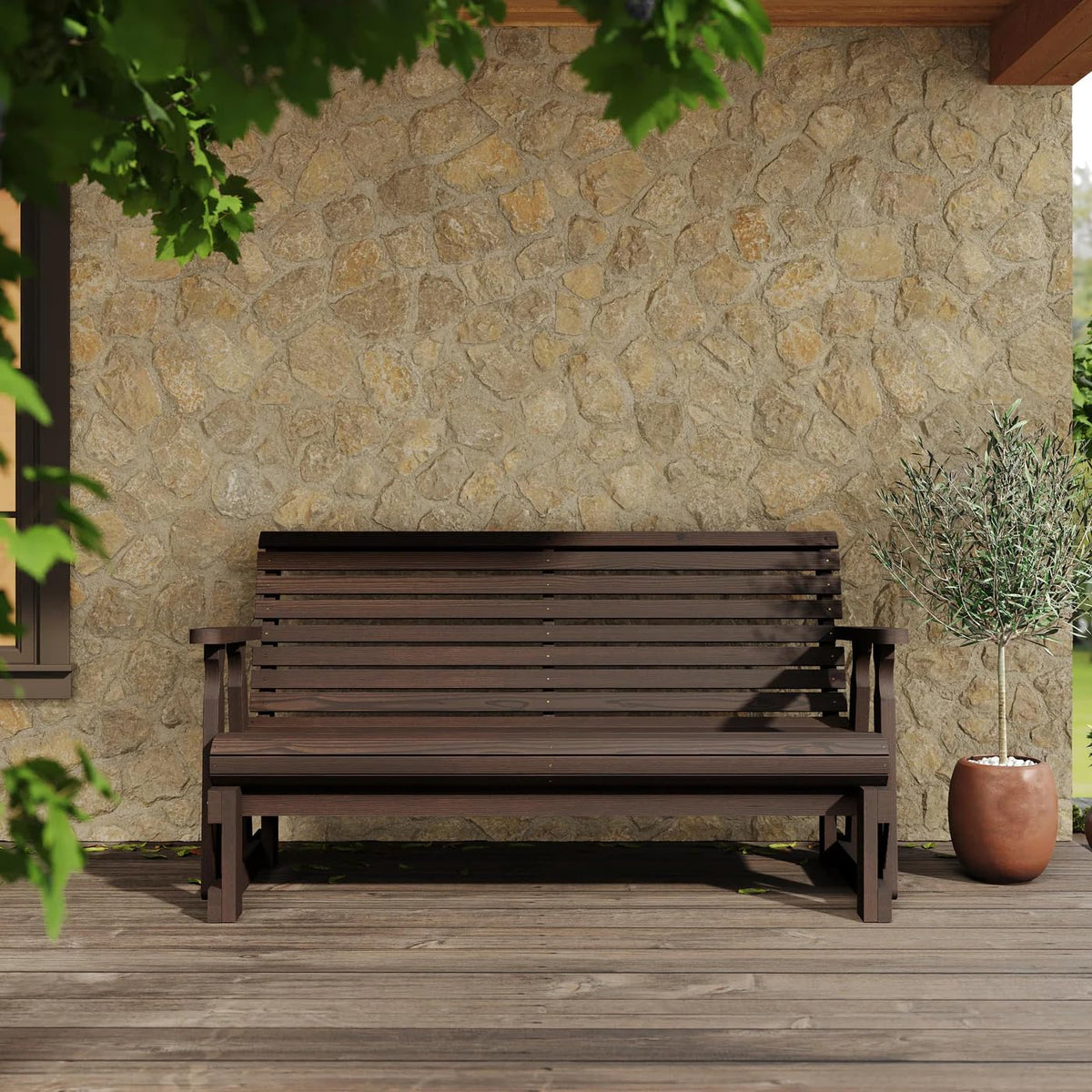 Heavy Duty 800 Lb Porch Glider W96444