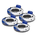 Inflatable Floating Lounge with Built-in Cup Holders F3270
