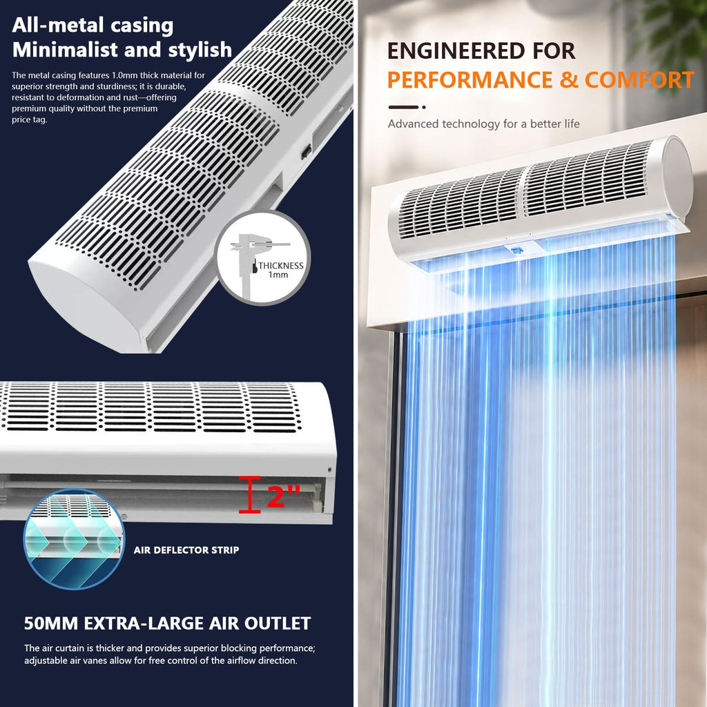 2-Speed Air Curtain Machine with Remote Control G88811