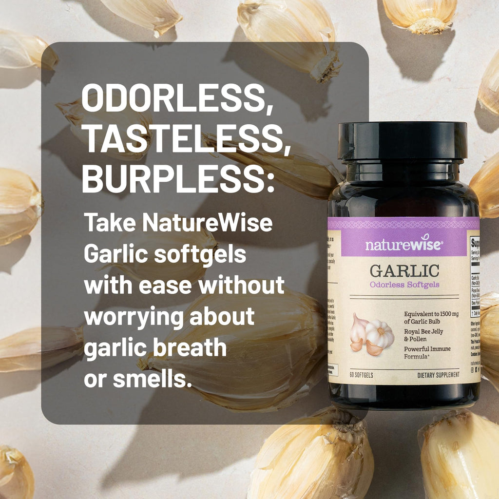 Odorless Garlic Softgels with Royal Jelly & Pollen H56838