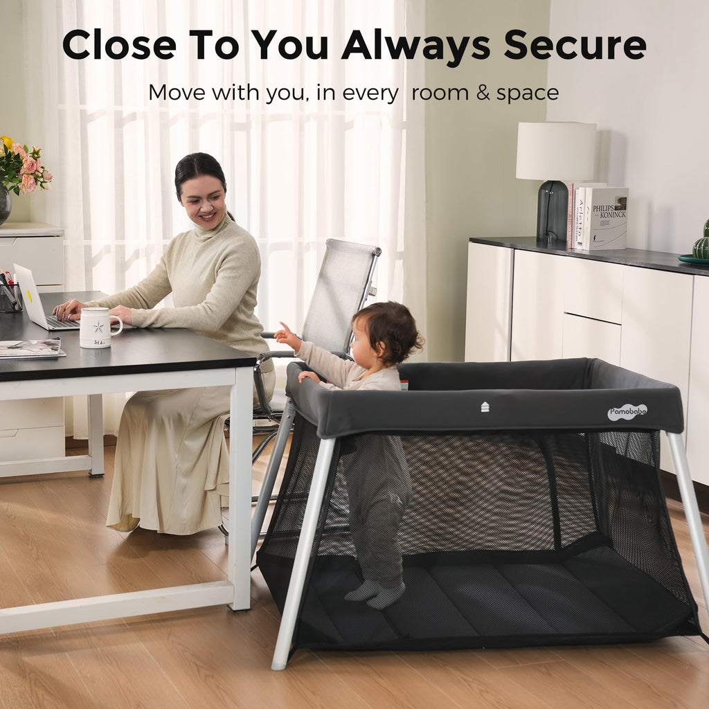Foldable Portable Playpen with Mattress R754