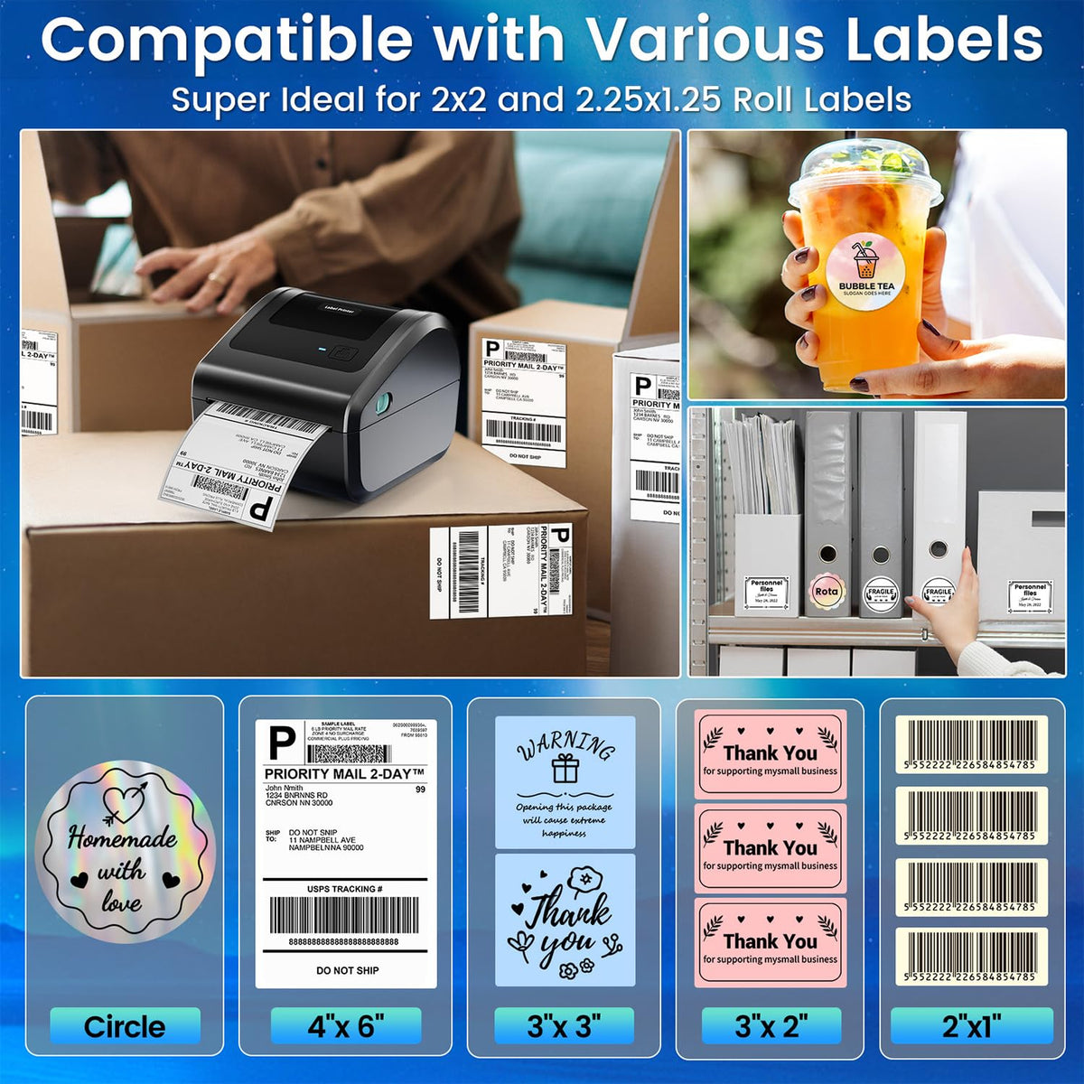 Bluetooth Shipping Label Printer L35969