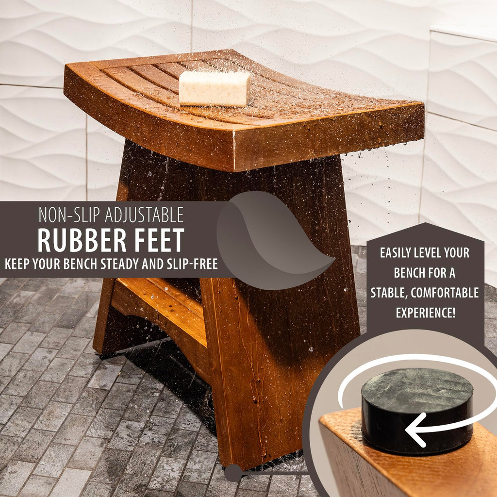 Teak Shower Bench 18 Inches J944
