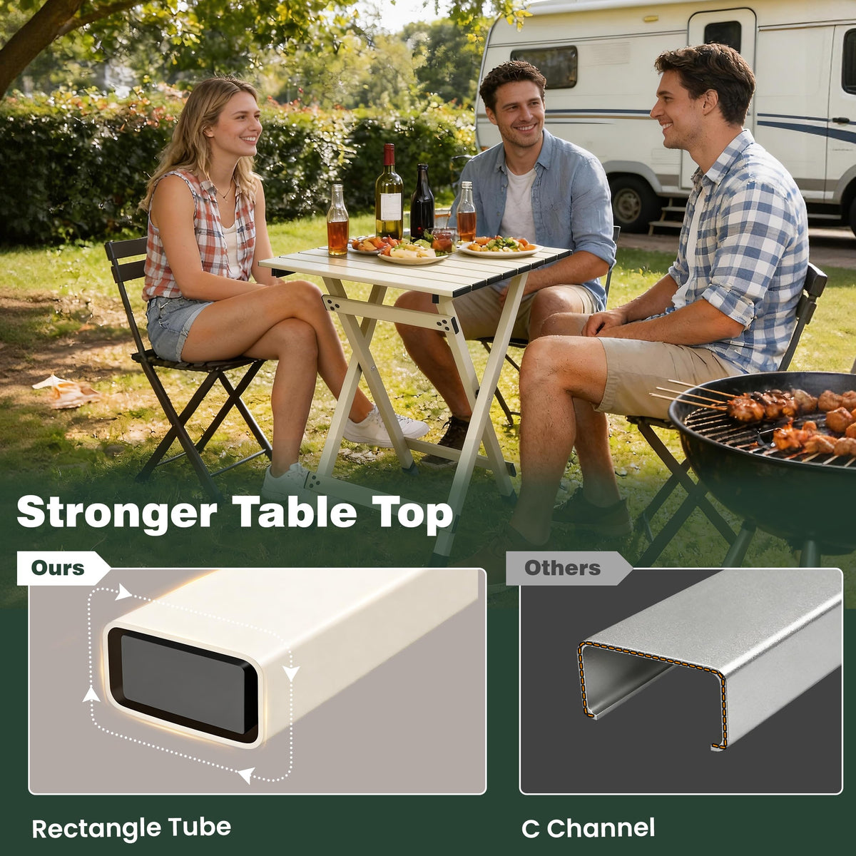Lightweight Aluminum Folding Camping Table N271