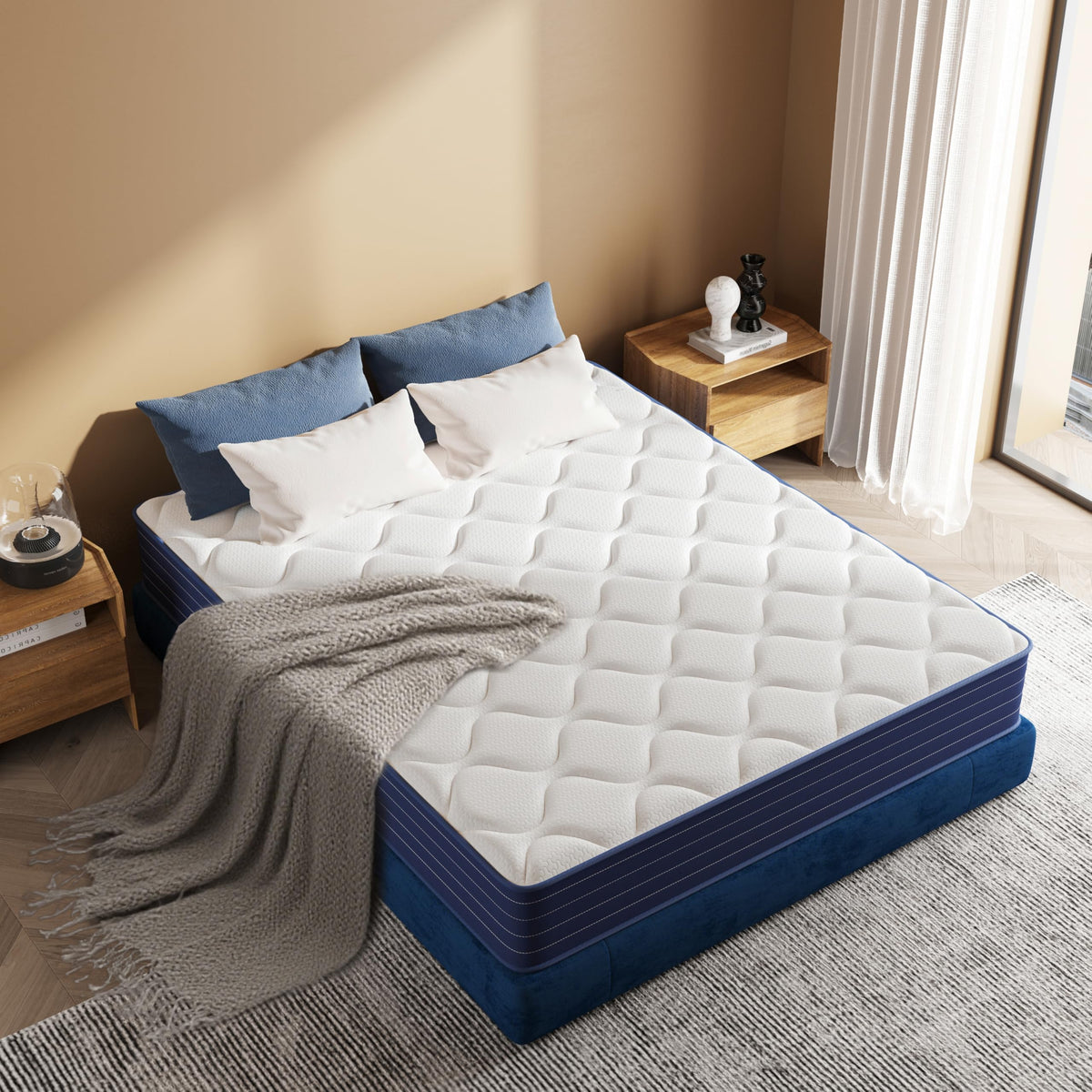 Full Size 12 Inch Hybrid Mattress with Pocket Spring & Memory Foam I687